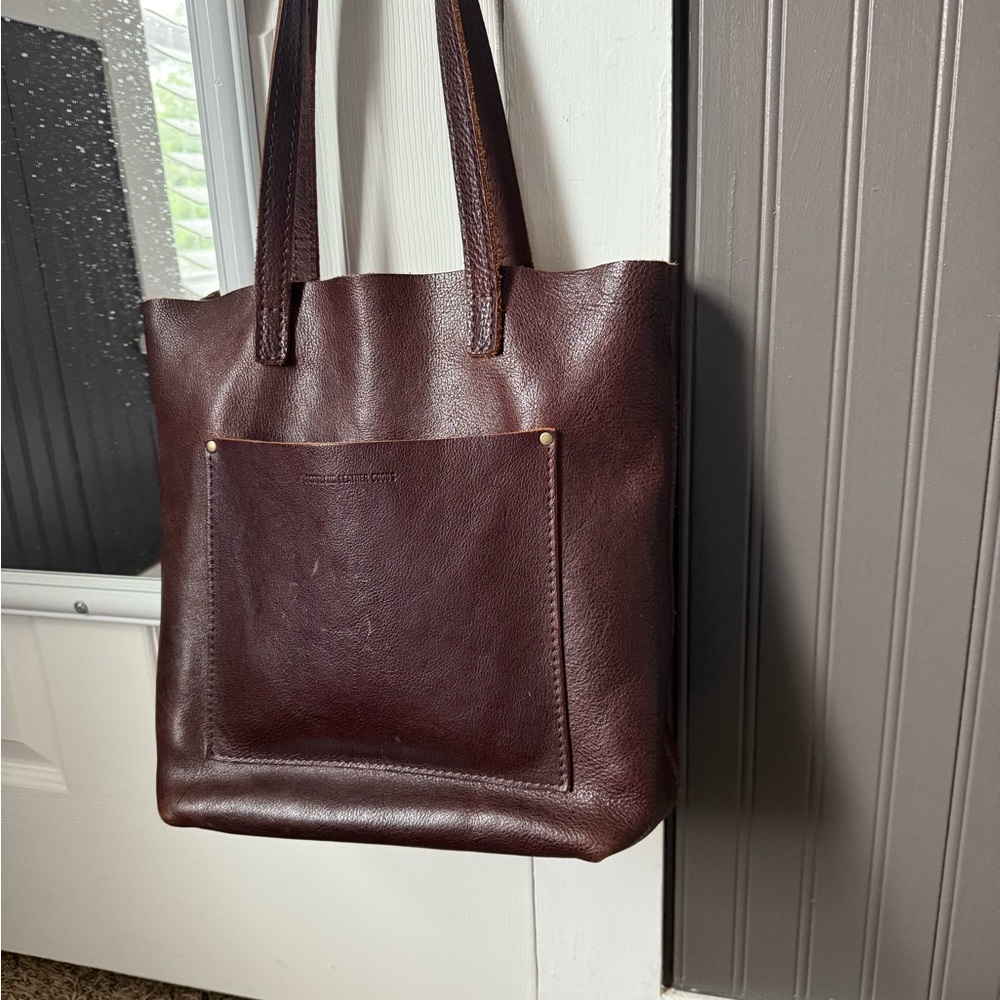 Portland Leather Brown Tote Bag